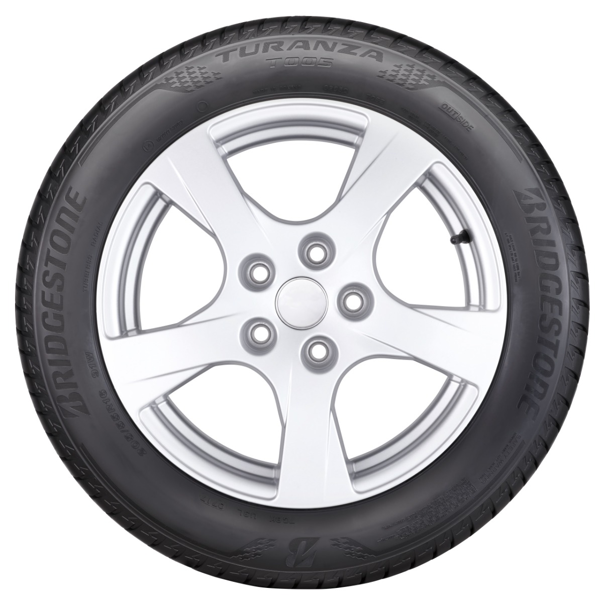 Bridgestone Turanza T005DG Run Flat Car Tire - 205/55R16 XL