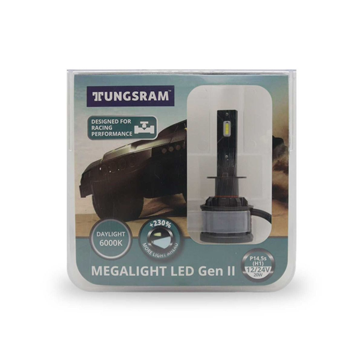 Tungsram Megalight 6000K LED Headlight Lamp, HB3/HB4/61440, 12V