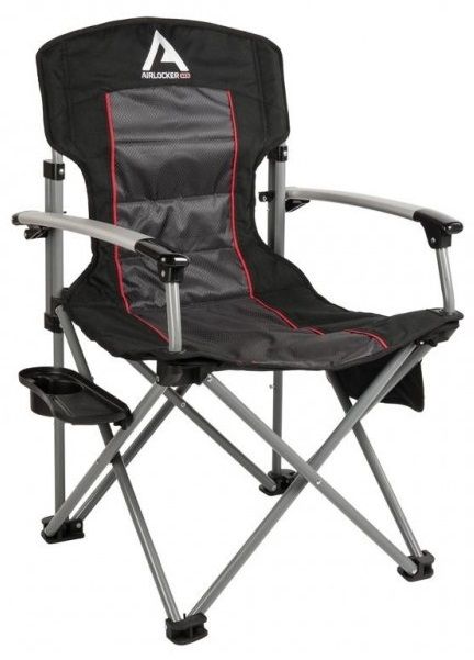 كرسي تخييم ARB قابل للطي مع حامل كوب - أسود - 10500111