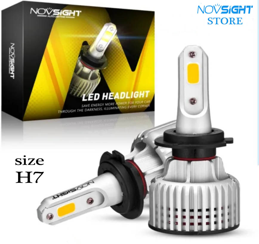 NovSight N12 Y H7 LED Bulbs - Set of 2